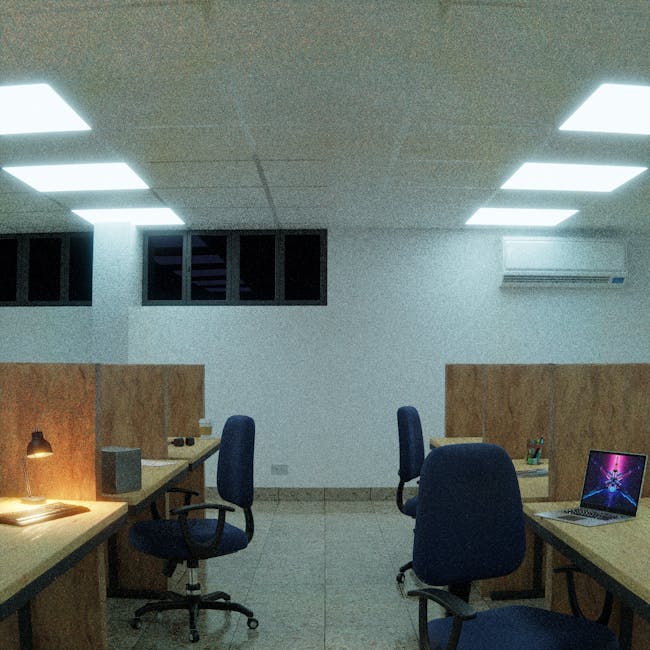 Modern office workspace